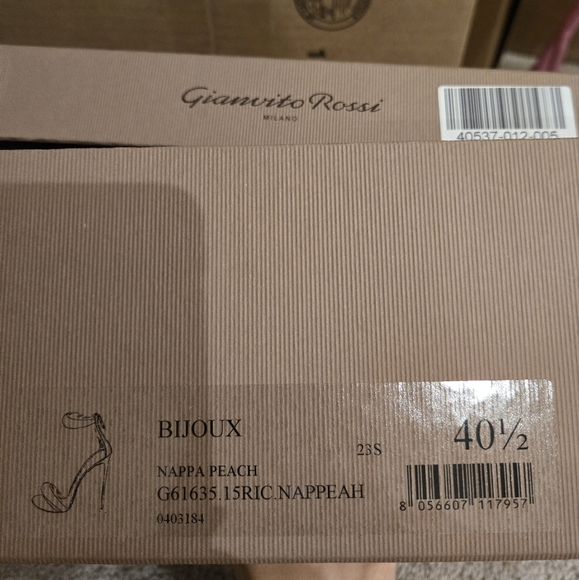 GIANVITO ROSSI Bijoux Heeled Sandal Leather Padded Pink EU40.5 UK7.5 NEW RRP 810 - Picture 9 of 14